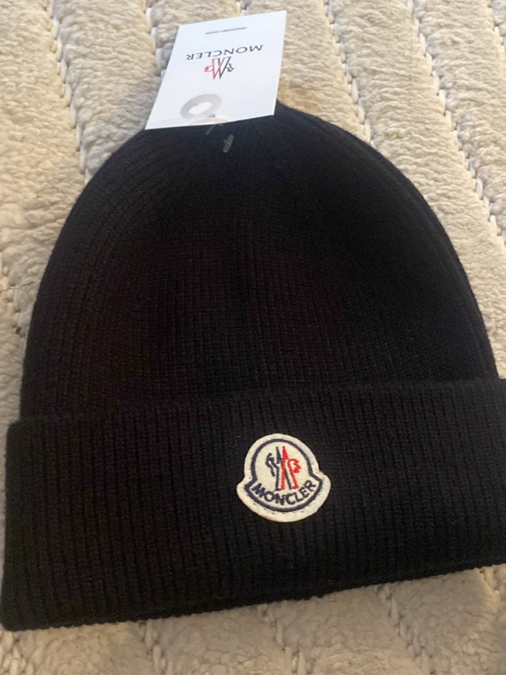 Black wool beanie